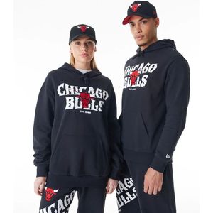 New Era Nba Cf Grphc Oversized Chicago Bulls Hoodie