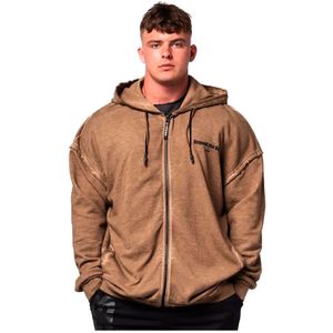 Nebbia Washed-off Gym Bro 362 Sweatshirt Met Rits
