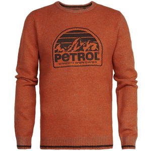 Petrol Industries 251 Round Neck Sweater Oranje 2XL Man