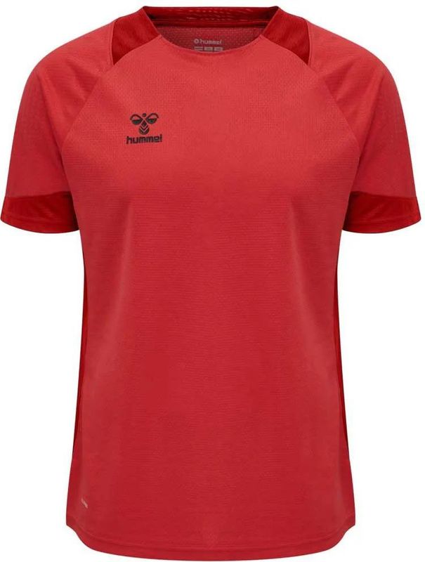 Hummel - Lead Poly T-shirt - Korte Mouwen - Zwart - 100% Polyester