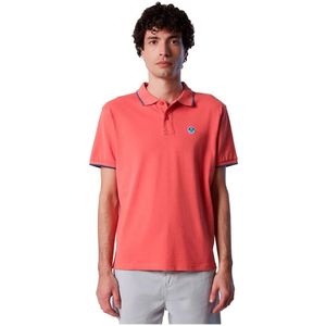 North Sails - Graphic 692397 - Korte Mouw Poloshirt - Blauw - Katoen