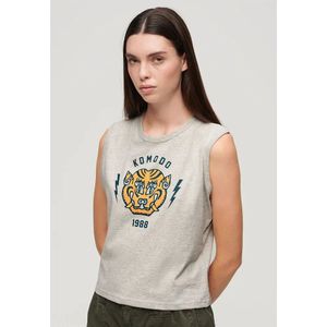 Superdry Tiger Slim Mouwloos T-shirt