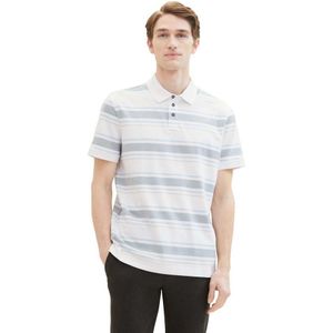 Tom Tailor Striped Korte Mouw Poloshirt