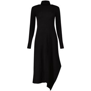 Salsa Jeans 21007103 Long Sleeve Dress Zwart XL Vrouw