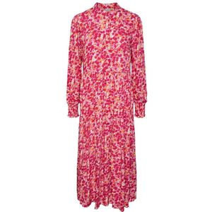 Yas Alira Long Sleeve Long Dress Roze XS Vrouw