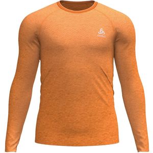 Odlo Crew Essential Seamless Long Sleeve T-shirt Oranje XL Man
