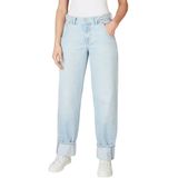 Pepe Jeansvoor vrouwen. PL2050875 Blauw Vat Jeans (25/30), Casual, Katoen, Denim