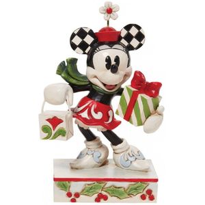 Disney Minnie Christmas Presents Traditions Collection Figure Wit