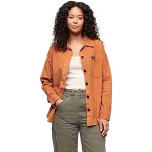 Superdry Chunky Cord Overshirt Bruin S Vrouw
