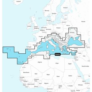 Garmin Navionics+™ Zeekaarten Voor De Middellandse Zee En De Zwarte Zee