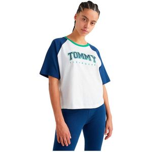Tommy Hilfiger Uw0uw03212 Short Sleeve Crew Neck T-shirt Wit S Vrouw