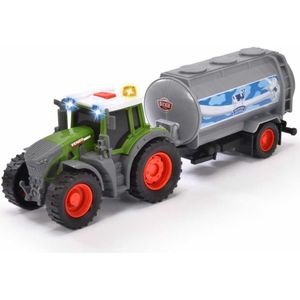 Dickie Toys Fendt Tractor Milk 26 Cm Light And Sound Zilver