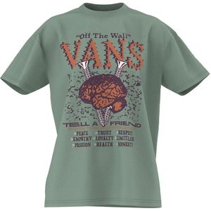 Vans Brain Jam Oversized Short Sleeve T-shirt Groen XS Vrouw