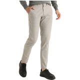 Bendorff - Slim Fit Chino Broek - Beige - Geruite Print - Casual