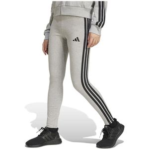 adidas - ESSENTIALS 3-STRIPES - Leggings - Medium Grey Heather/Black - Katoen