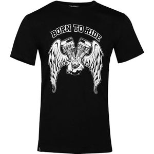 Rusty Stitches Born To Ride T-shirt Met Korte Mouwen