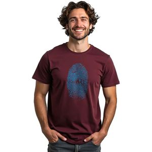 Kruskis Mountain Fingerprint T-shirt Met Korte Mouwen