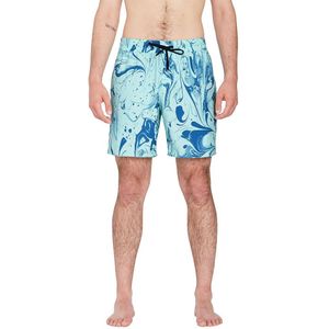 Volcom Center Print 17´´ Swimming Shorts Blauw L Man