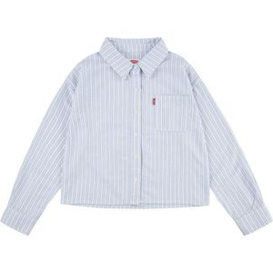 Levi´s ® Kids Meet And Greet Striped Long Sleeve Shirt Blauw 4 Years