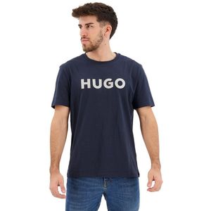 Hugo Dulivio U241 10229761 Short Sleeve T-shirt Blauw XL Man