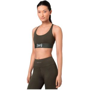 W - SUPER TOP - Sport BH - Zwart - Wool Super Brush - Medium Warmte