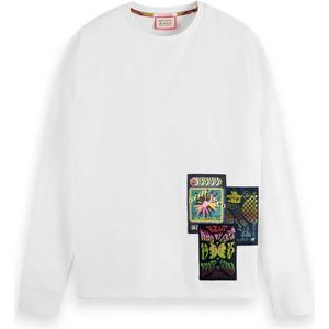 Scotch & Soda 174556 T-shirt Met Lange Mouwen