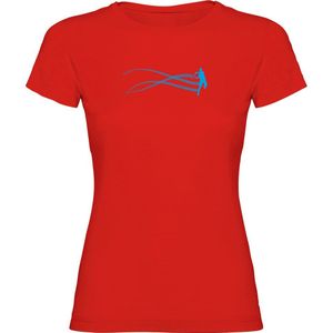 Kruskis Tennis Estella Short Sleeve T-shirt Rood M Vrouw
