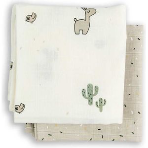 Done By Deer Swaddle 2 Pack Gots Lalee Beige