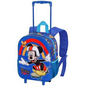 Karactermania Disney Mickey Mouse Freestyle Small 3d Backpack With Wheels Blauw