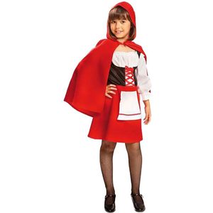 Viving Costumes Little Red Riding Hood Girl Custom Rood 7-9 Years