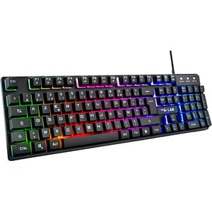 Gaming Keyboard The G-Lab KEYZ-CAESIUM/SP Zwart Qwerty Spaans