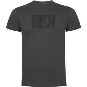 Kruskis Word Run Short Sleeve T-shirt Grijs 3XL Man