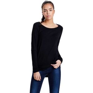 Only Mila Lacy Knit Sweater Zwart XS Vrouw