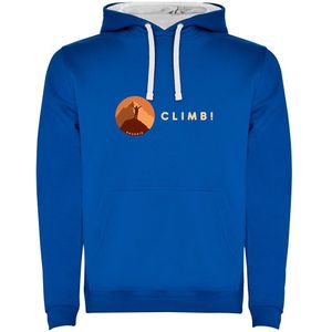 Kruskis Climb! Two-colour Hoodie Blauw L Man
