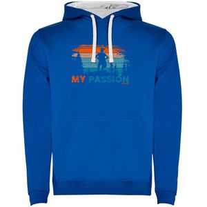 Kruskis My Passion Two-colour Hoodie Blauw M Man