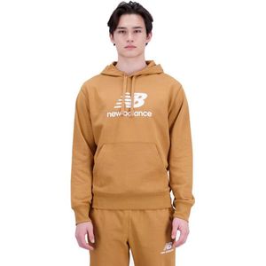 New Balance Essentials Stacked Logo French Terry Hoodie Bruin S Man