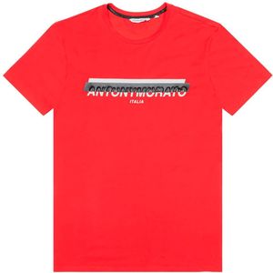 Antony Morato Mmks02103-fa120001-5086 Super Slim Fit Short Sleeve T-shirt Rood L Man