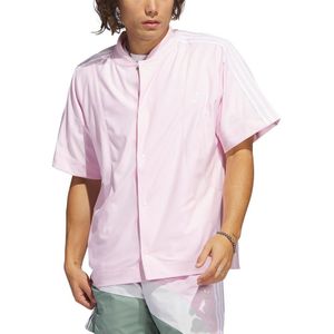 Adidas Originals Baseball Snap Short Sleeve T-shirt Roze S Man