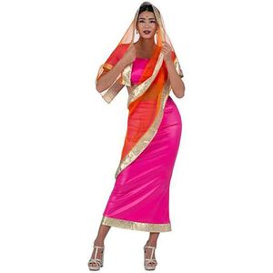 Viving Costumes Hindu Woman With Skirt Shirt And Chal Costume Roze M