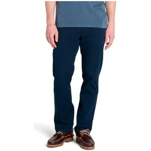 Timberlandvoor mannen. TB0A5M4X4331 Sandown 5-pocket marine broek (31/32), Casual, Katoen, Marineblauw