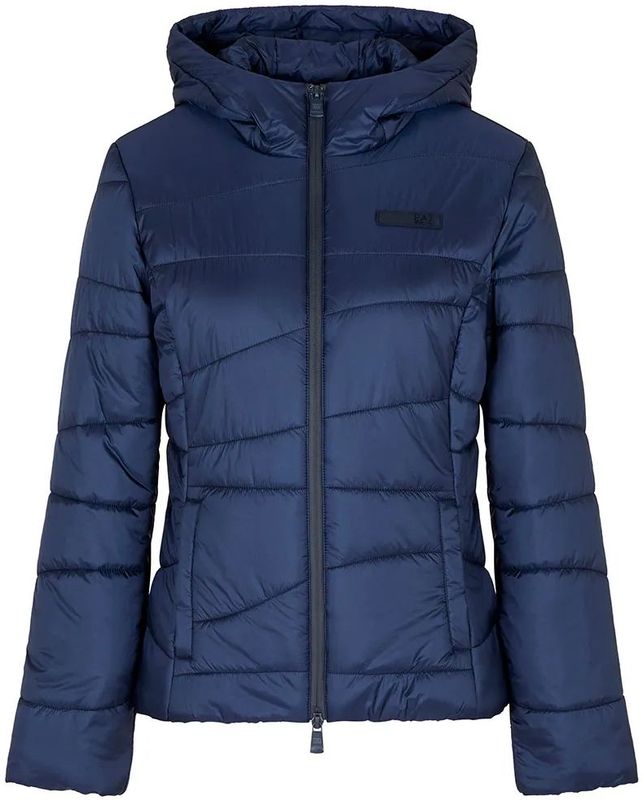 EA7voor vrouwen. 7W000650_AF16413 Berg Winterjas marine (3XL), Casual, Polyester, Marineblauw