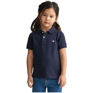 GANT - 802546 Shield - Piqué Polo - Marineblauw - Katoen - Korte Mouwen