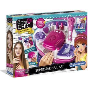 Clementoni Crazy Chic Nagelstudio - Professionele Nagelkunst voor kinderen vanaf 6 jaar