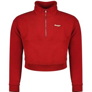 HUGO - Dorata_B - Sweatshirt - Cranberry - Halve Rits