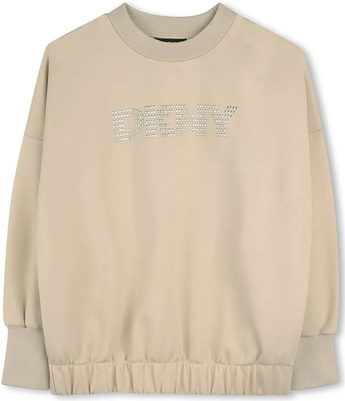 DKNY - D62393 - Sweatshirt - Beige - 14 Jaar Meisjes