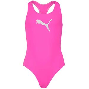 Puma Racerback Swimsuit Roze 13-14 Years Meisje