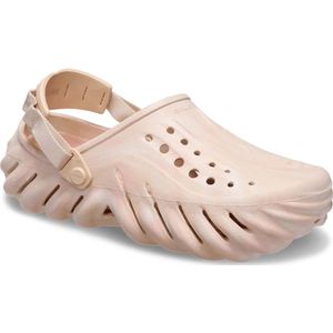 Crocs - Echo Clog - Slippers - Beige/Roze