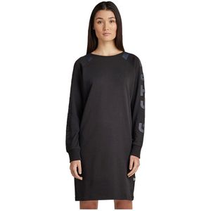 G-star Sleeve Print Tweater Long Sleeve Dress Zwart XS Vrouw