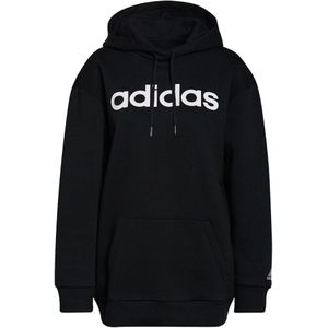 Adidas Linear Ov Hoodie Zwart XS / Regular Vrouw