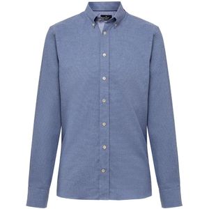 Hackett Textured Flannel Overhemd Met Lange Mouwen